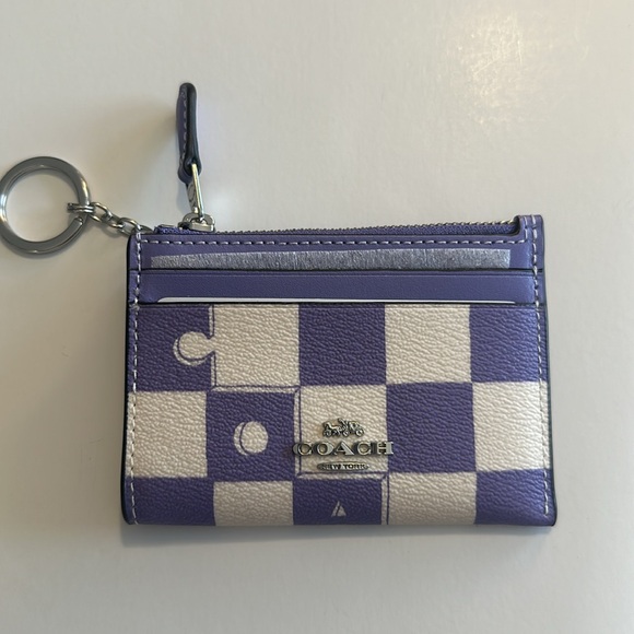 Coach Mini Skinny Id Case With Checkerboard Print ππ€ - Picture 4 of 5